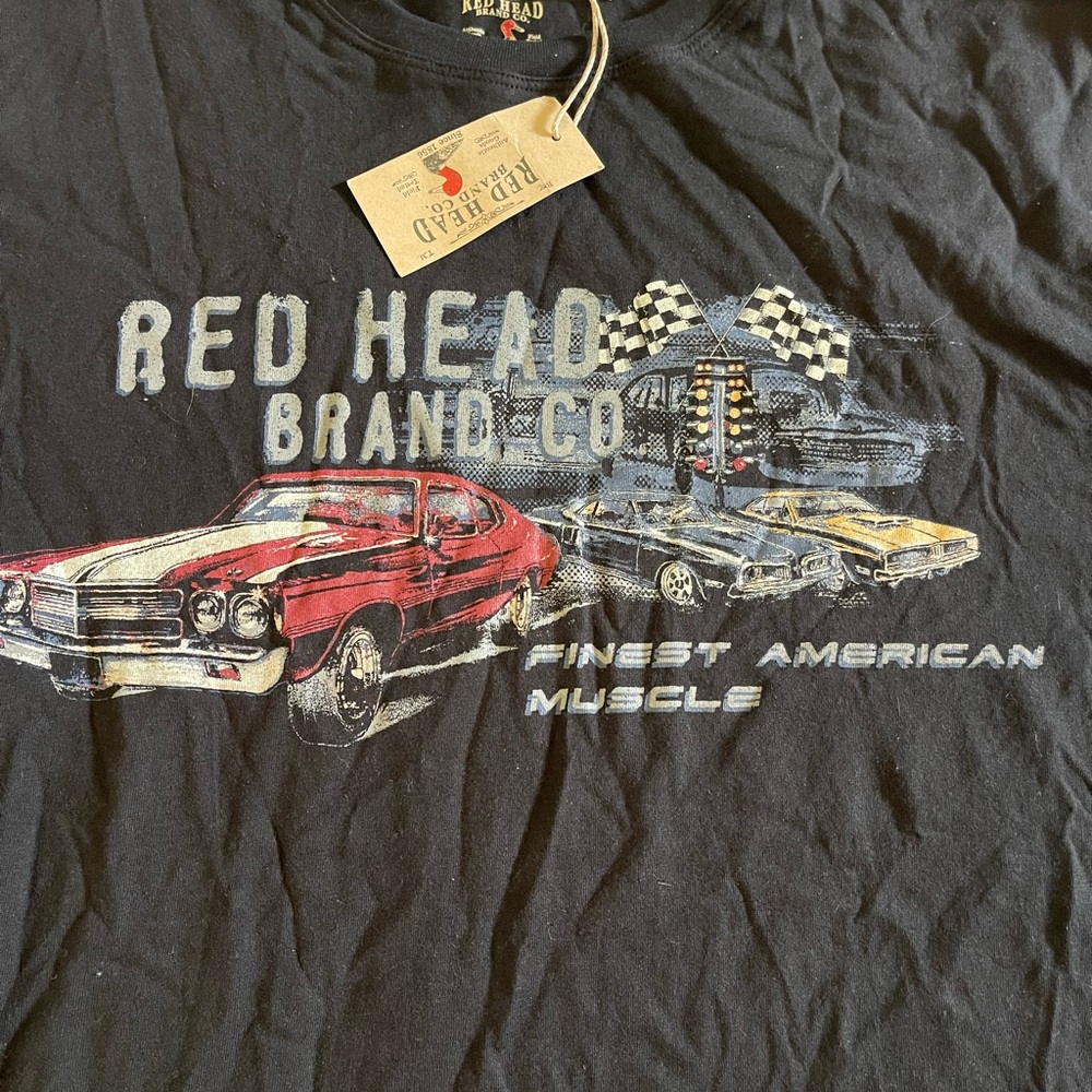 REDHEAD Black Graphic T-Shirt